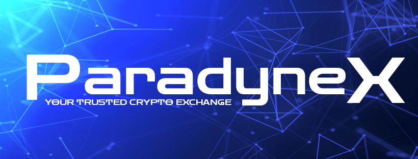 Logo for ParadyneX Crypto Exchange