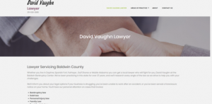 David Vaughn Lawyer Website & Seo Client